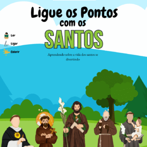 Início ligue os pontos com os santos digital